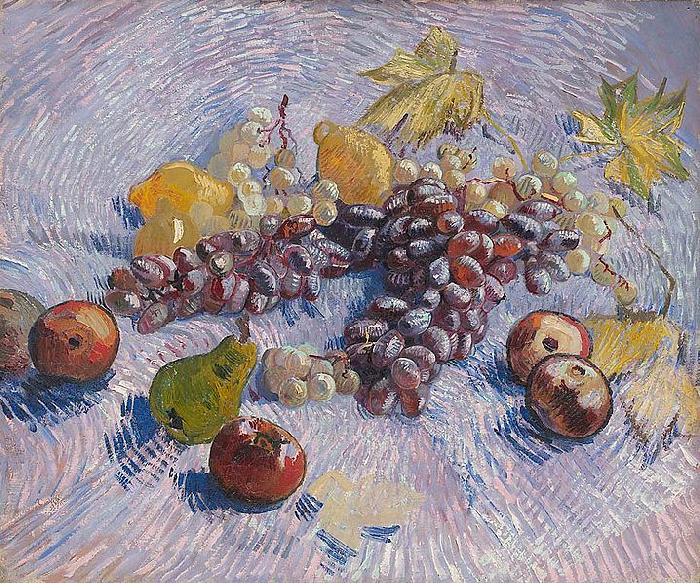 Vincent Van Gogh Grapes Lemons Pears and Apples Germany oil painting art